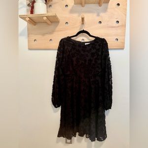 Pink blush black Maternity dress